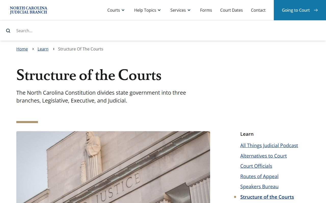 Gaston County court dockets North Carolina court structure overview