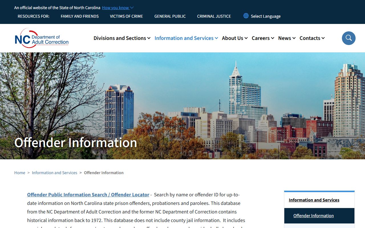Gaston County inmate records NC DAC offender search